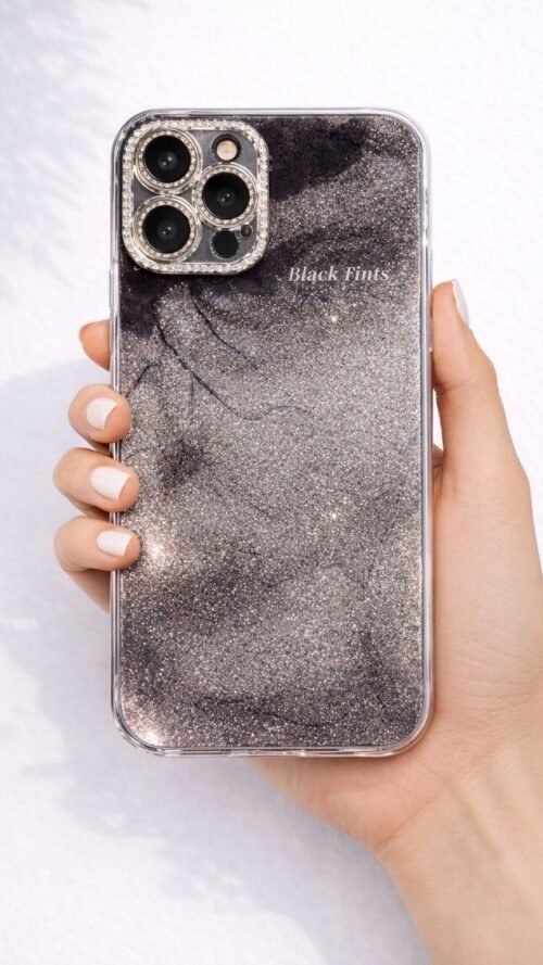 Glitter with lens Protector Cover
