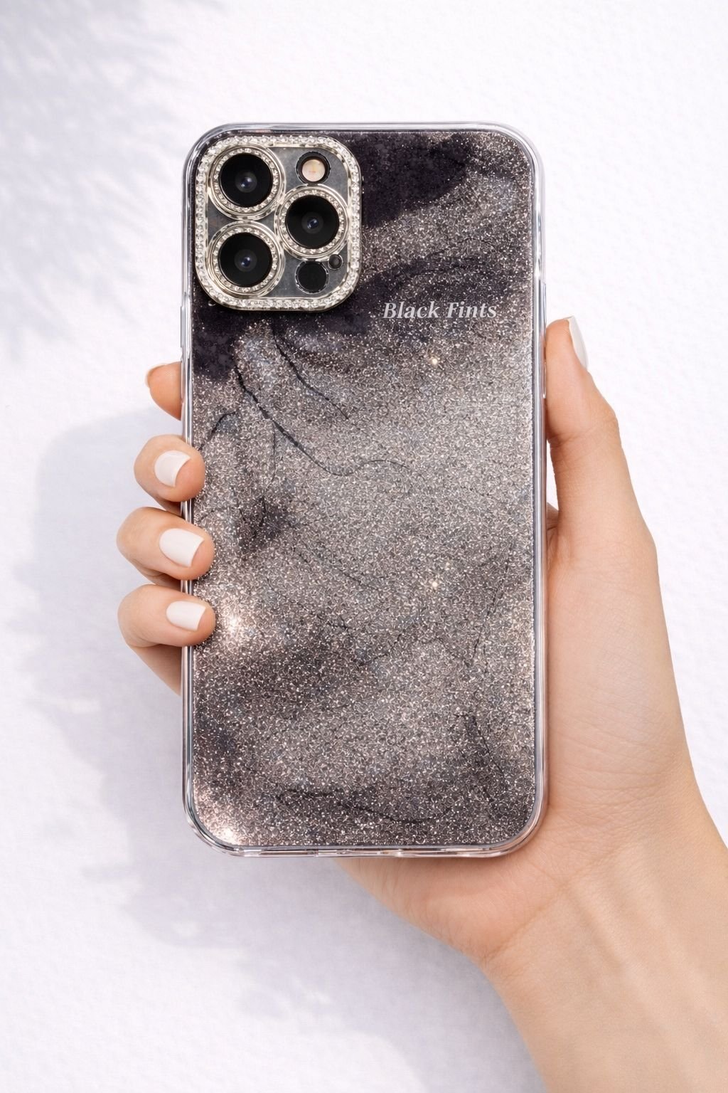 Glitter with lens Protector Cover