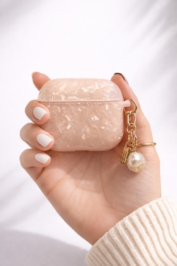Airpods pink marble Case