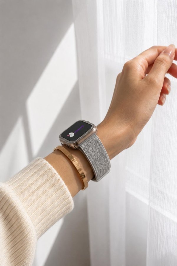 Fabric Glitter Band Apple Watch