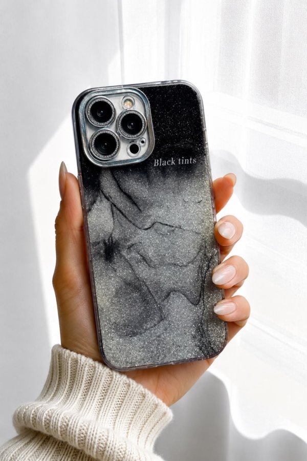 Glitter with lens Protector Cover