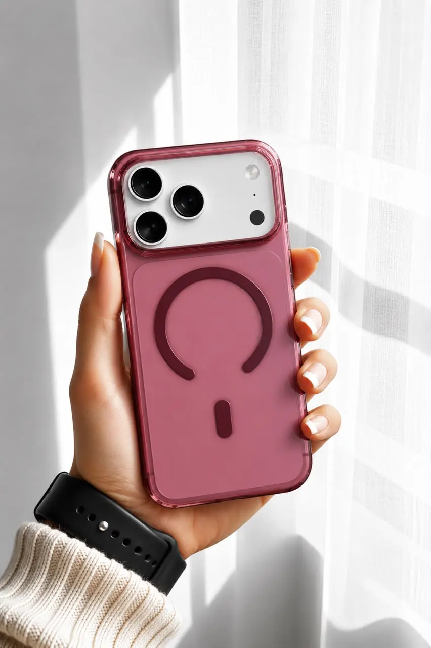 Magsafe Clear burgundy Cover