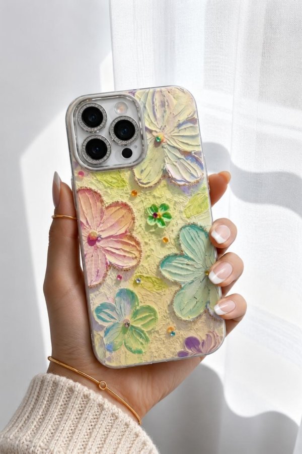 Flower With Lens protector Cover