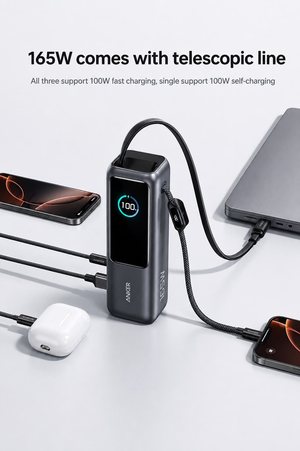 Anker Power Bank zolo 250000 mah 165w max A1695 Image 4