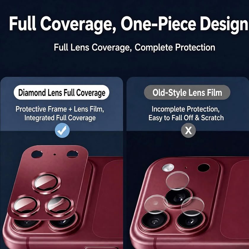 Plain Full Lens protector iPhone 18 Series Image 4
